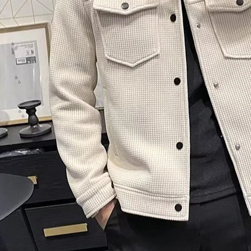 Winter Fashion Jacket Men's Lapel